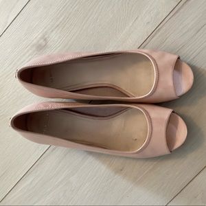 Cole Haan Blush Pink Patent Leather Wedges